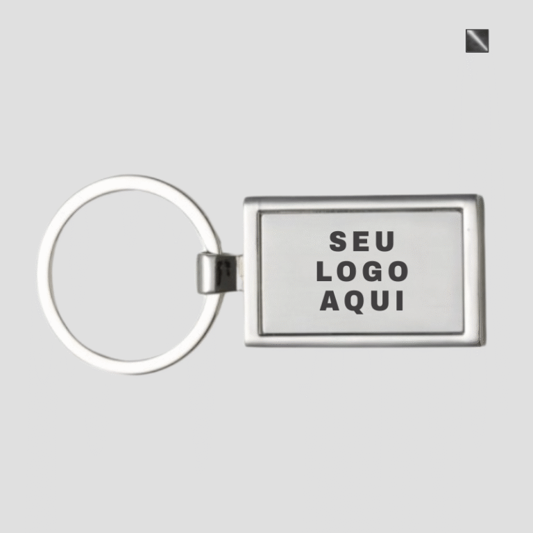 Chaveiro Metal Retangular