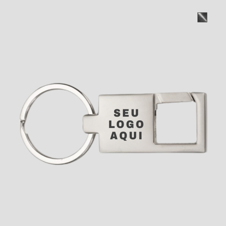 Chaveiro Metal Retangular