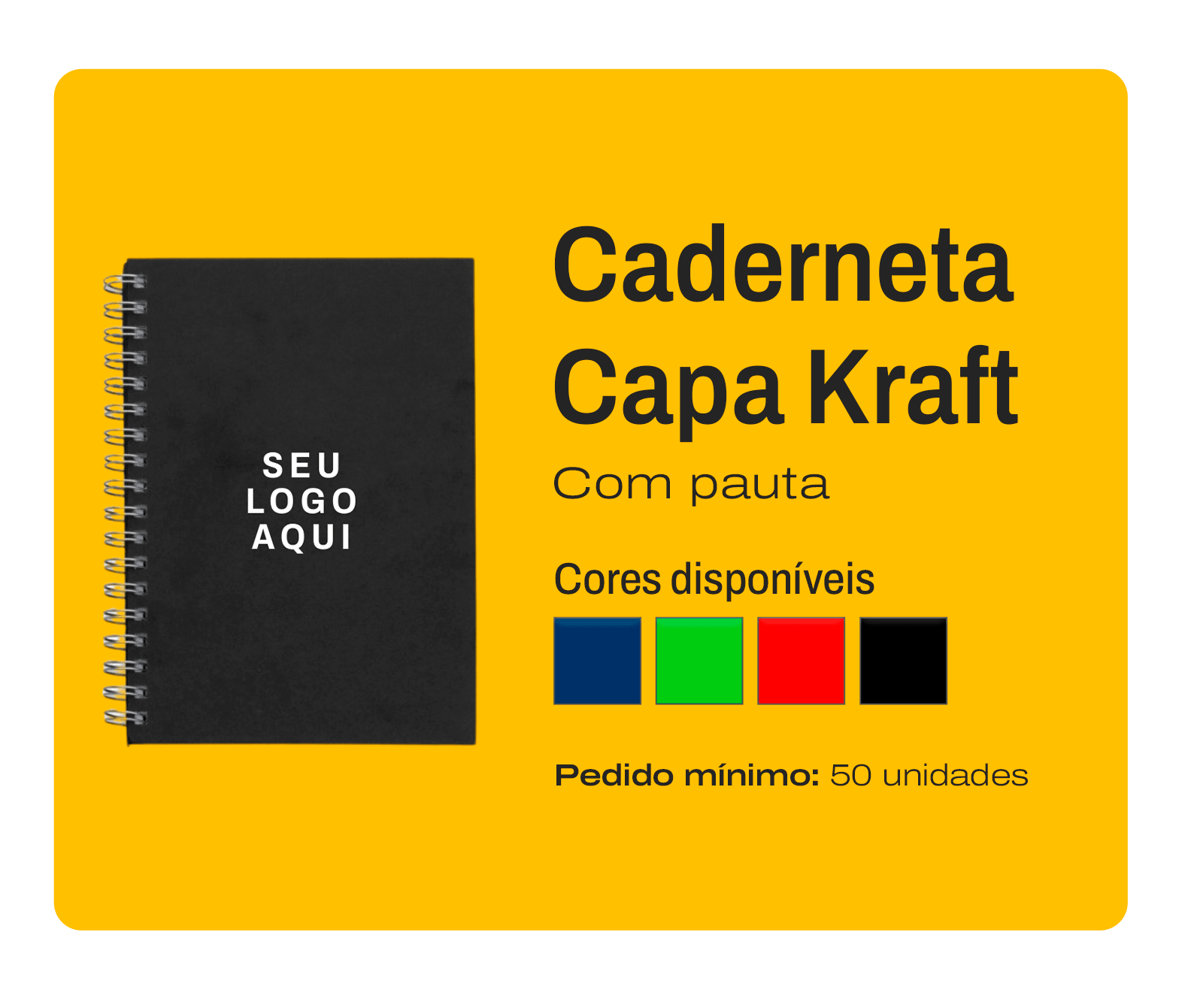 Caderneta Capa Kraft