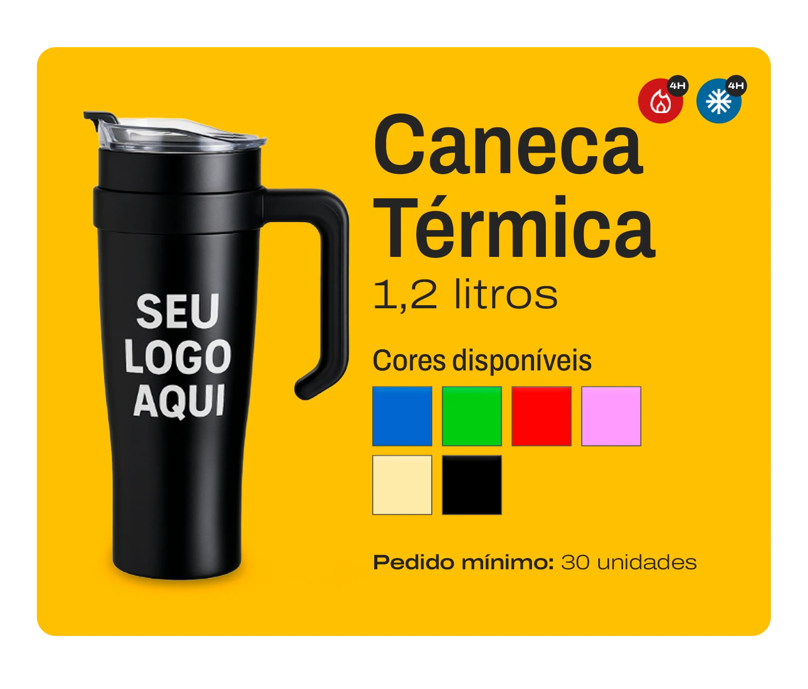 Caneca Térmica 1,2L