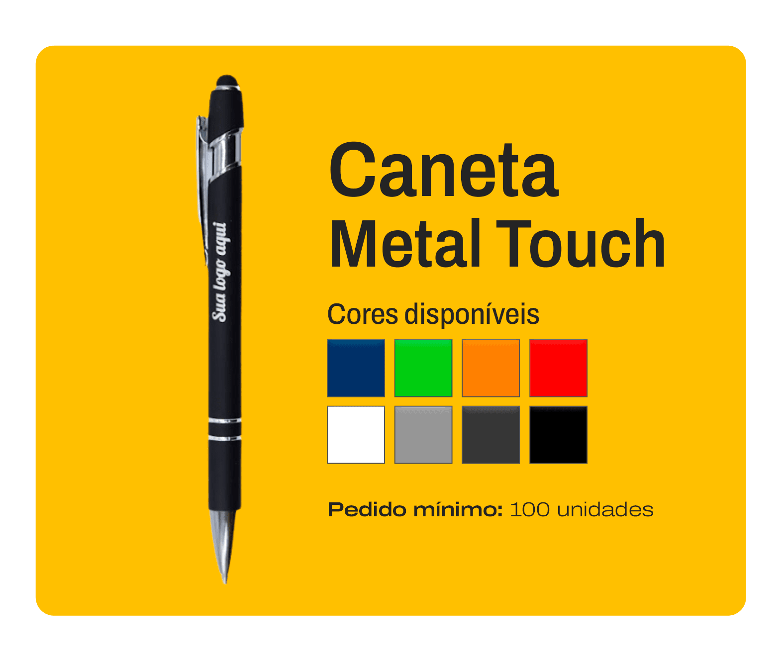 Caneta Metal Touch