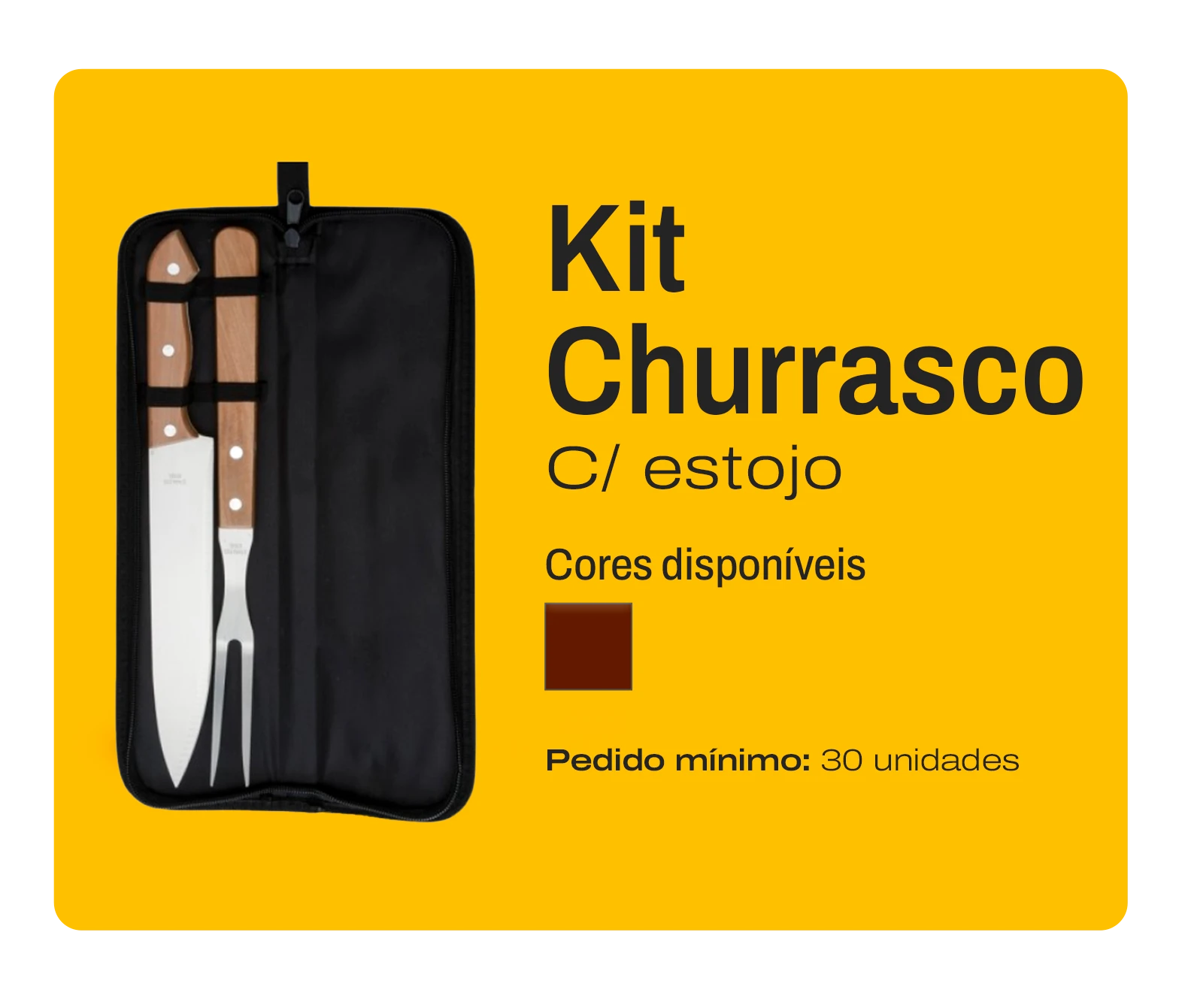 Kit Churrasco c_ estojo