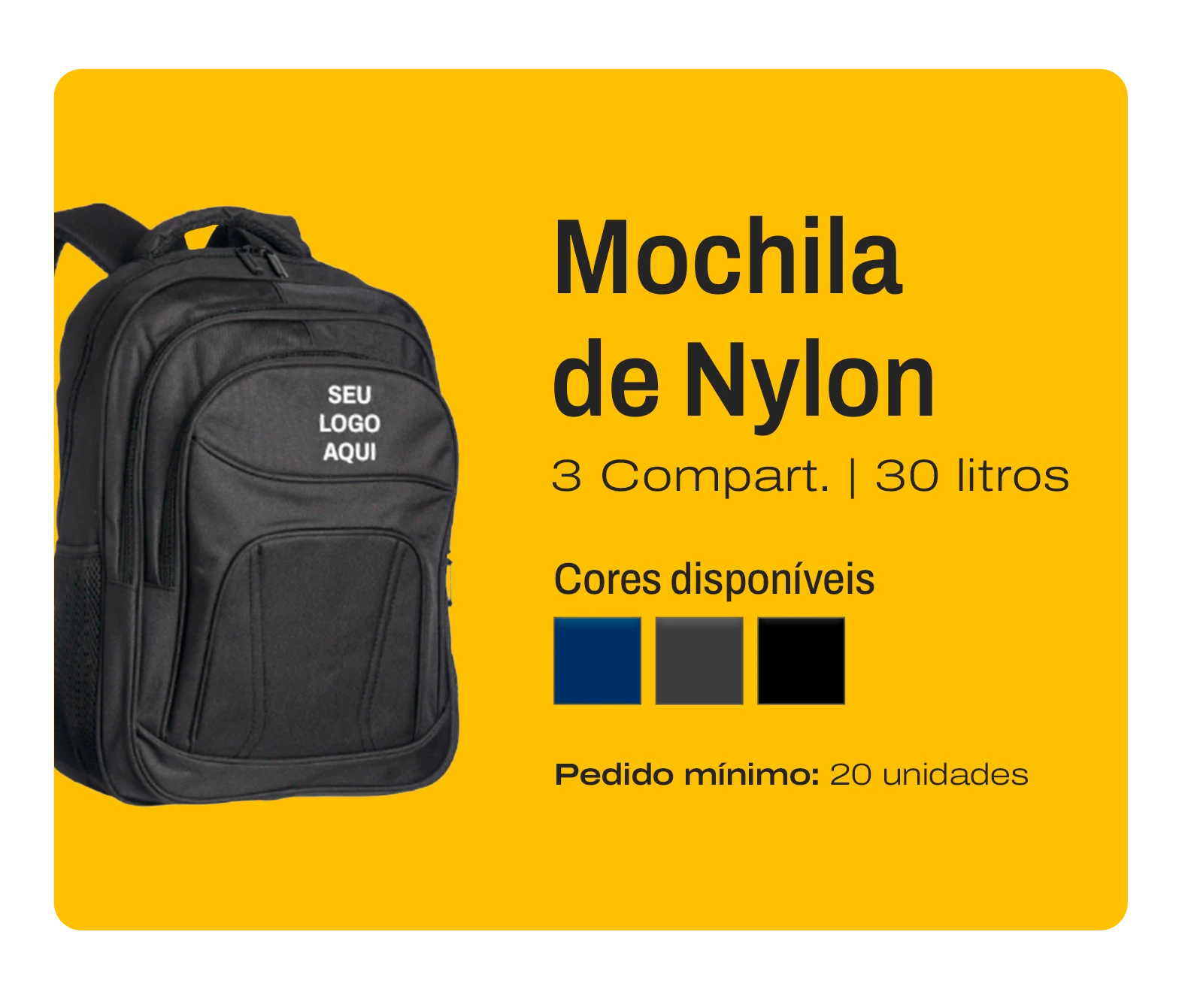 Mochila de Nylon 30L